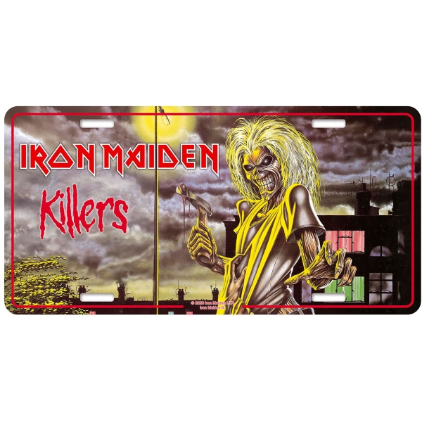 Iron Maiden - Number Plate: Killers in the group MERCHANDISE / Merch / Kommande / Hårdrock at Bengans Skivbutik AB (5676522)