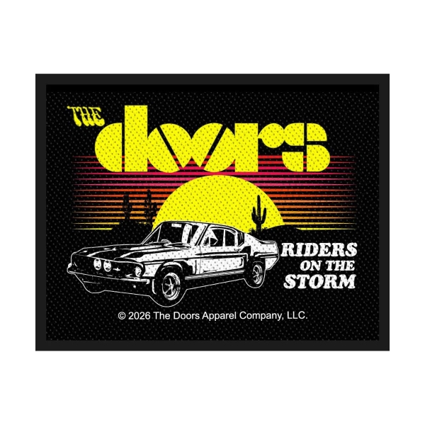 The Doors - Standard Woven Patch: Riders On The Storm in the group MERCHANDISE / Patch / / at Bengans Skivbutik AB (5676544)