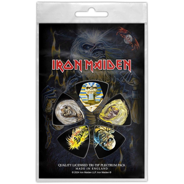Iron Maiden - Tri-Tip Plectrum Pack: Classic Albums in the group MERCHANDISE / Merch / Kommande / Hårdrock at Bengans Skivbutik AB (5676553)