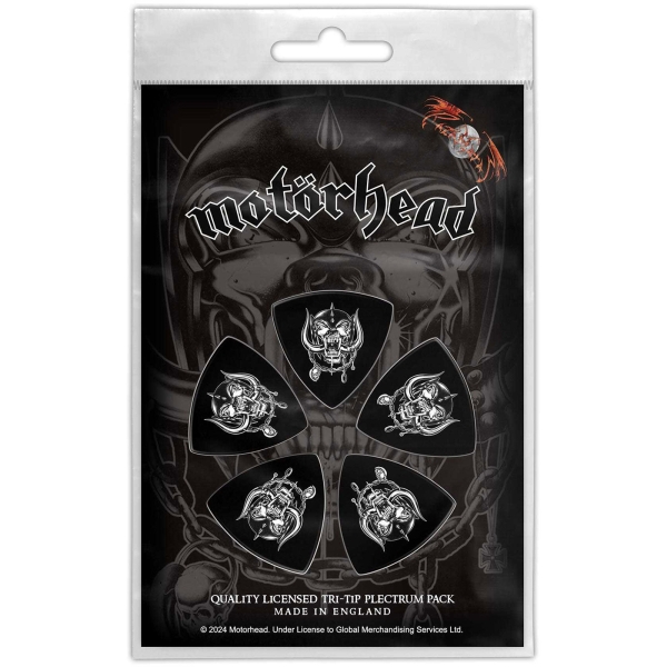 Motorhead - Tri-Tip Plectrum Pack: Warpig in the group MERCHANDISE / Merch / Kommande / Hårdrock at Bengans Skivbutik AB (5676554)
