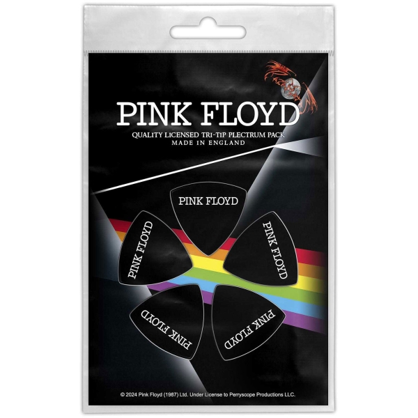 Pink Floyd - Tri-Tip Plectrum Pack: Logo in the group MERCHANDISE / Merch / Kommande / Pop-Rock at Bengans Skivbutik AB (5676557)