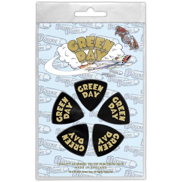 Green Day - Tri-Tip Plectrum Pack: Dookie Logo in the group MERCHANDISE / Merch / Kommande / at Bengans Skivbutik AB (5676558)