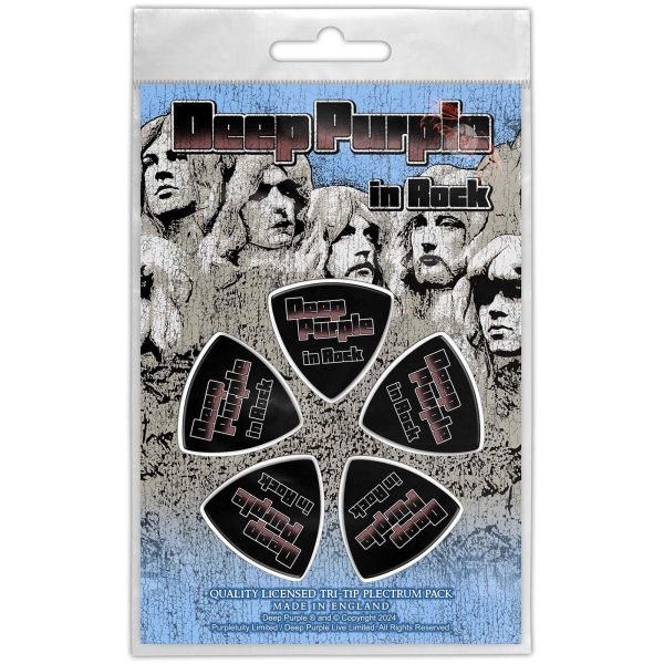 Deep Purple - Tri-Tip Plectrum Pack: In Rock in the group MERCHANDISE / Merch / Kommande / Hårdrock at Bengans Skivbutik AB (5676567)