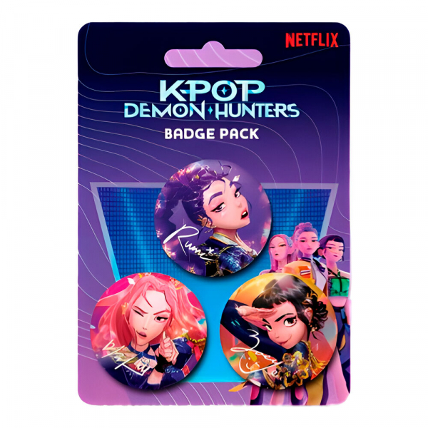 K-Pop Demon Hunters - Pack 3 Badges in the group MERCHANDISE / Pin-Button Badge / / at Bengans Skivbutik AB (5677812)