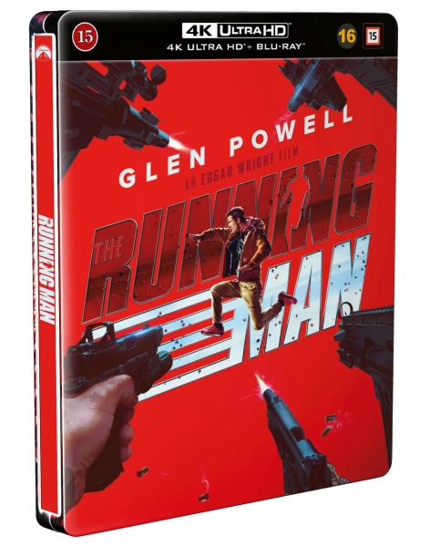 Movie - The Running Man (2025) (Steelbook 2-Disc / 4K UHD + Blu-ray) in the group Movies / Film UHD-4K / Action at Bengans Skivbutik AB (5678325)