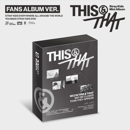 Stray Kids - This & That (Fans Album Ver.) + SW in the group MERCHANDISE / Merch+Code / Nyheter / K-Pop at Bengans Skivbutik AB (5678538)