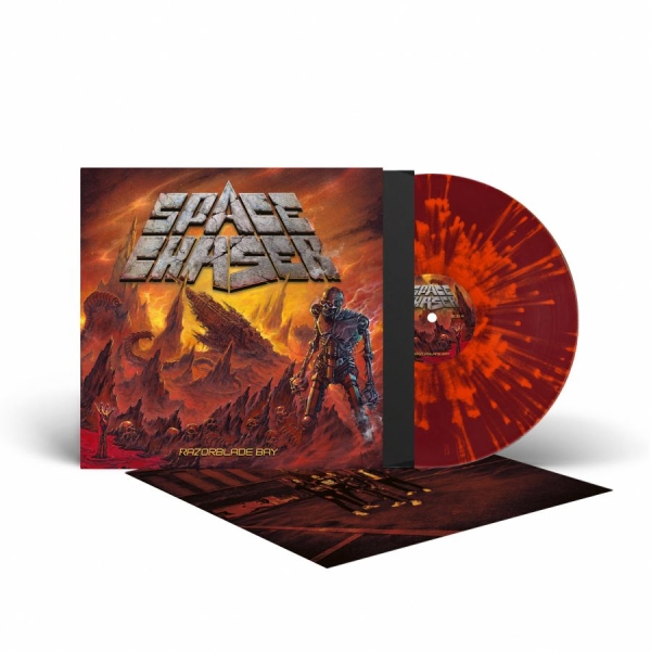 Space Chaser - Razorblade Bay (Splatter Vinyl Lp) in the group VINYL / Upcoming releases / Hårdrock at Bengans Skivbutik AB (5678717)
