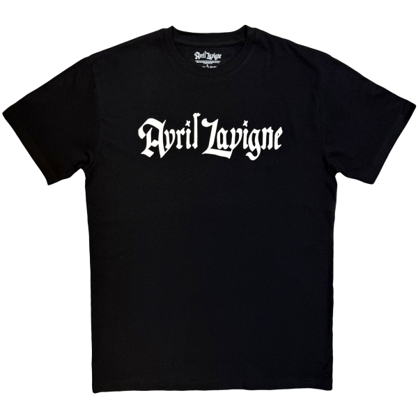 Avril Lavigne - Logo Mono Uni Bl T-Shirt in the group OTHER / Kommande - alla format at Bengans Skivbutik AB (5680722r)