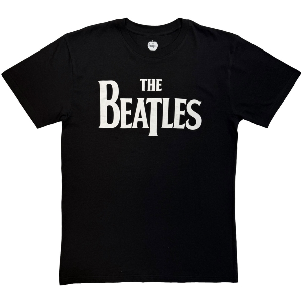 The Beatles - Drop T Logo Mono Uni Bl T-Shirt in the group MERCHANDISE / T-shirt / Kommande / Pop-Rock at Bengans Skivbutik AB (5680726r)