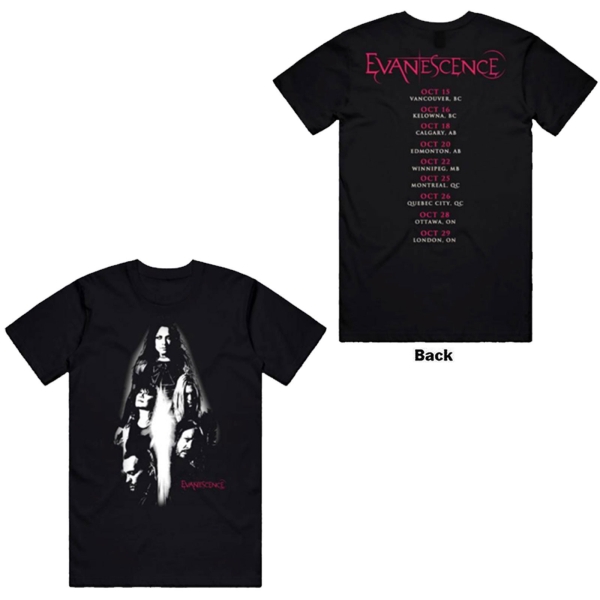 Evanescence - Canada Tour 24 Photo Uni Bl T-Shirt in the group MERCHANDISE / T-shirt / Kommande / Hårdrock at Bengans Skivbutik AB (5680739r)