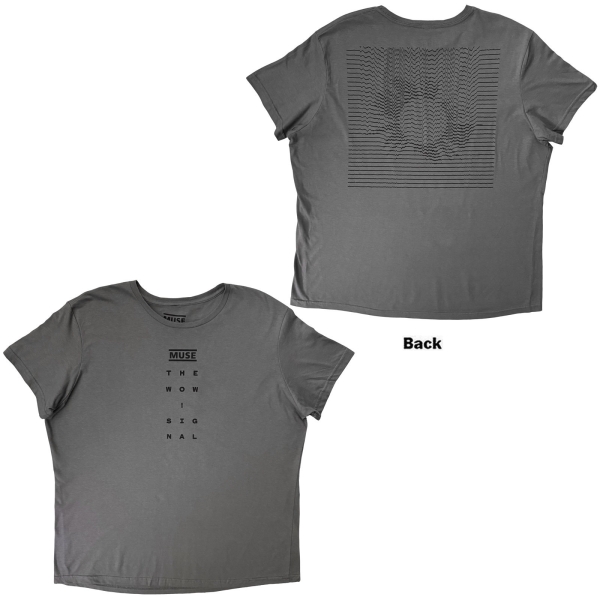 Muse - Logo And Signal Uni Grey T-Shirt in the group MERCHANDISE / T-shirt / Kommande / Pop-Rock at Bengans Skivbutik AB (5680765r)