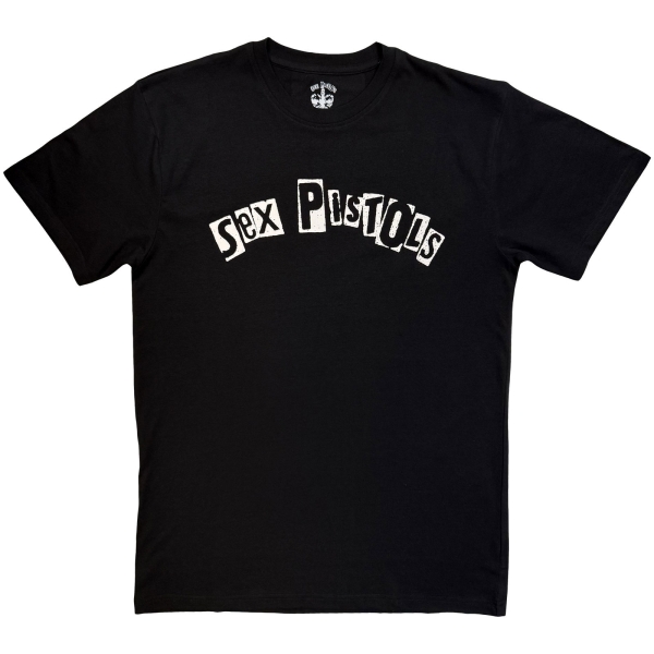 Sex Pistols - Logo Mono Uni Bl T-Shirt in the group MERCHANDISE / T-shirt / Kommande / at Bengans Skivbutik AB (5680794r)
