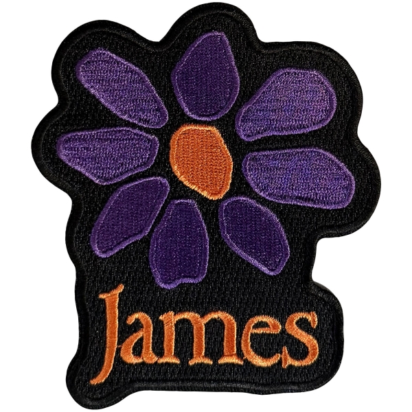 James - Orange Logo Purple Daisy Woven Patch in the group MERCHANDISE / Patch / / at Bengans Skivbutik AB (5680921)