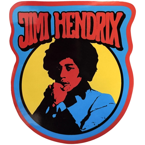 Jimi Hendrix - Vintage Circle Sticker in the group MERCHANDISE / Merch / Kommande / Pop-Rock at Bengans Skivbutik AB (5680939)