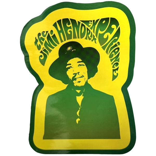 Jimi Hendrix - Jimi & Swirl Logo Sticker in the group MERCHANDISE / Merch / Kommande / Pop-Rock at Bengans Skivbutik AB (5680941)