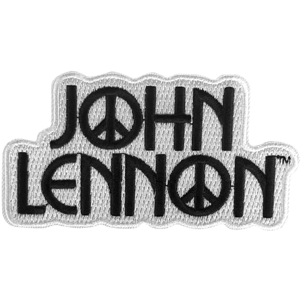 John Lennon - Peace Logo Woven Patch in the group MERCHANDISE / Patch / / at Bengans Skivbutik AB (5680956)