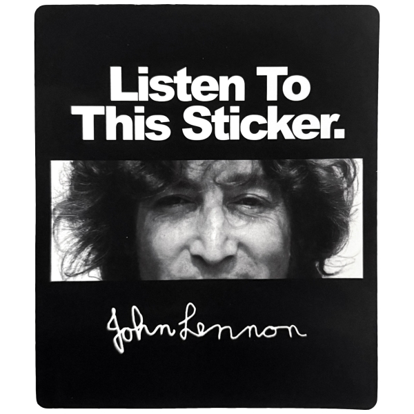 John Lennon - Listen Sticker in the group MERCHANDISE / Merch / Kommande / Pop-Rock at Bengans Skivbutik AB (5680960)