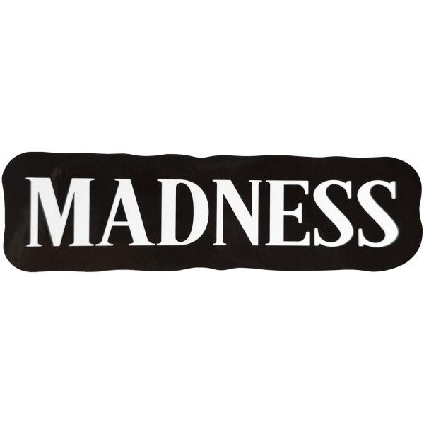 Madness - Text Logo Sticker in the group MERCHANDISE / Merch / Kommande / Pop-Rock at Bengans Skivbutik AB (5680994)