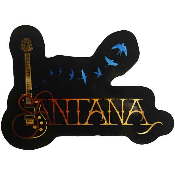 Santana - Guitar & Birds Sticker in the group MERCHANDISE / Merch / Kommande / Pop-Rock at Bengans Skivbutik AB (5681107)