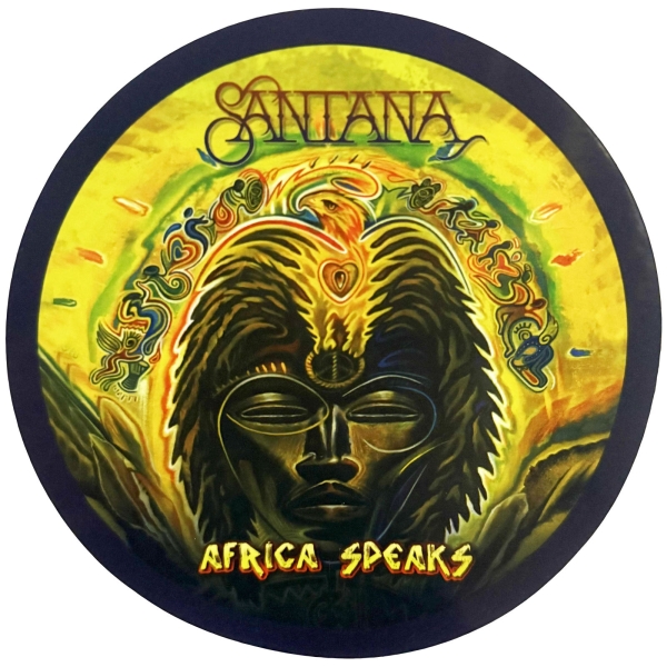 Santana - Africa Speaks Sticker in the group MERCHANDISE / Merch / Kommande / Pop-Rock at Bengans Skivbutik AB (5681111)