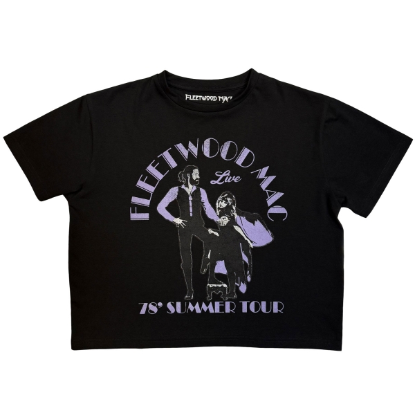 Fleetwood Mac - Summer Tour 78 Lady Bl Crop Top in the group MERCHANDISE / T-shirt / Kommande / Pop-Rock at Bengans Skivbutik AB (5681157r)