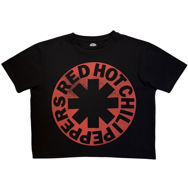 Red Hot Chili Peppers - Asterisk Circle Lady Bl Crop Top in the group MERCHANDISE / T-shirt / Kommande / Pop-Rock at Bengans Skivbutik AB (5681186r)