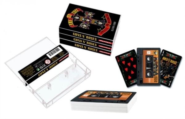 Guns N Roses - Playing Cards Cassette (6.5 Cm X 1. in the group MERCHANDISE / T-shirt / Kommande / Hårdrock at Bengans Skivbutik AB (5681272)