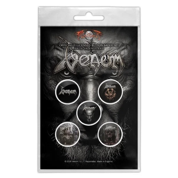 Venom - Into Oblivion Button Badge Pack in the group MERCHANDISE / Pin-Button Badge /  /  at Bengans Skivbutik AB (5683336)
