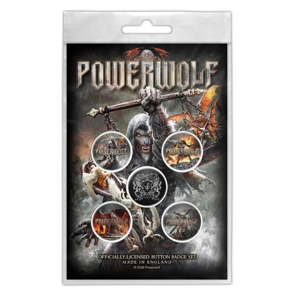 Powerwolf - Call Of The Wild Button Badge Pack in the group MERCHANDISE / Pin-Button Badge /  /  at Bengans Skivbutik AB (5683337)