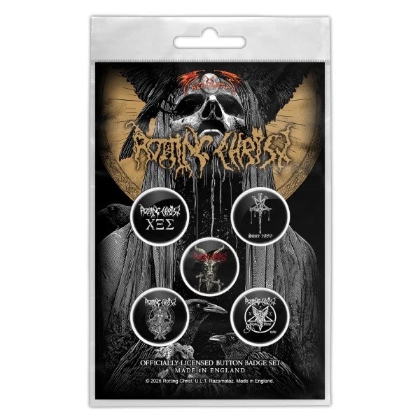 Rotting Christ - We Are The Damned Generation Button Badge Pack in the group MERCHANDISE / Pin-Button Badge /  /  at Bengans Skivbutik AB (5683338)