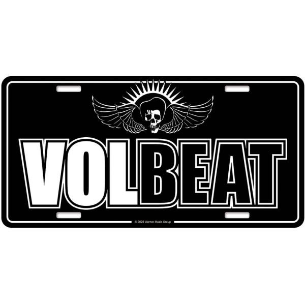 Volbeat - Logo Number Plate in the group MERCHANDISE / Merch / Nyheter / Hårdrock at Bengans Skivbutik AB (5683345)