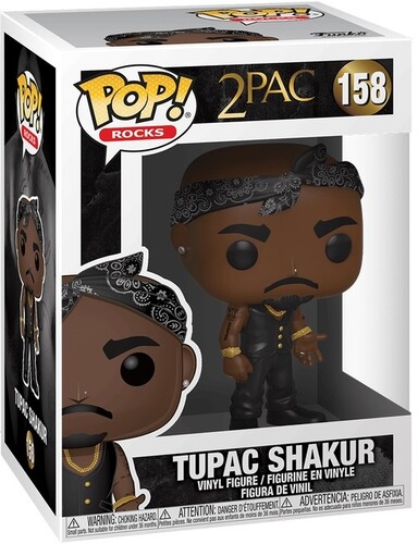 Tupac - Funko Pop! Rocks: Tupac With Vest & Bandana in the group MERCHANDISE / Merch / Hip Hop-Rap at Bengans Skivbutik AB (5683380)