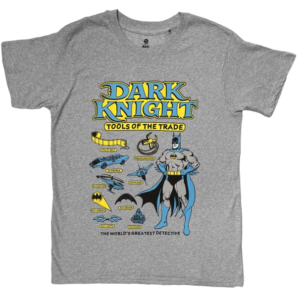 Batman - Tools Of The Trade Uni Grey T-Shirt in the group MERCH / Clothing / T-shirts at Bengans Skivbutik AB (5685399r)