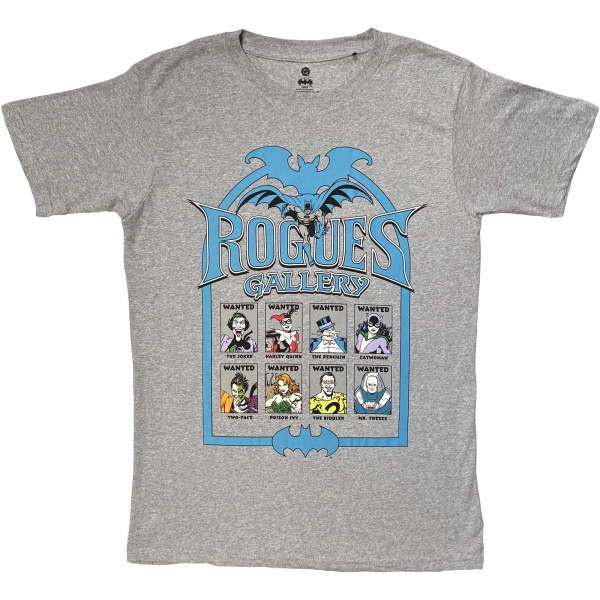 Batman - Rogues Gallery Uni Grey T-Shirt in the group MERCH / Clothing / T-shirts at Bengans Skivbutik AB (5685403r)