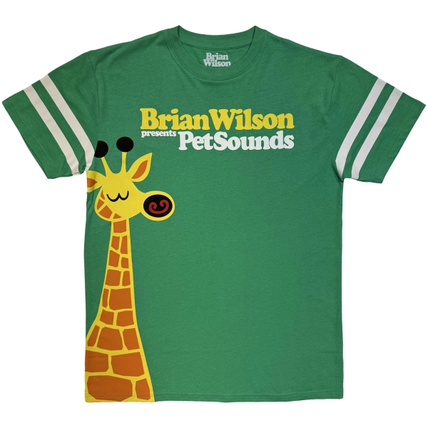 Brian Wilson - Pet Sounds Giraffe Uni Green T-Shirt in the group MERCH / Clothing / T-shirts at Bengans Skivbutik AB (5685417r)