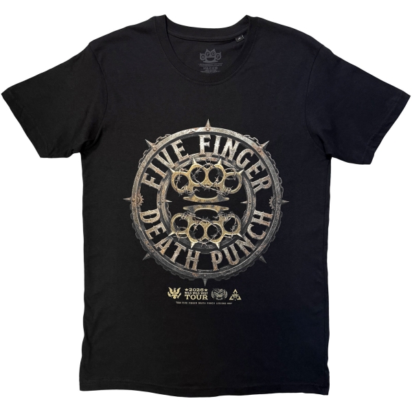 Five Finger Death Punch - Knuckles Emblem Uni Bl T-Shirt in the group MERCH / Clothing / T-shirts at Bengans Skivbutik AB (5685431r)