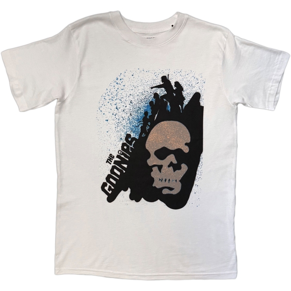 The Goonies - Skull Spray Paint Uni Wht T-Shirt in the group MERCH / Clothing / T-shirts at Bengans Skivbutik AB (5685443r)