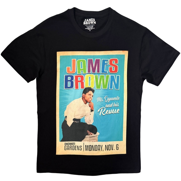 James Brown - Mr Dynamite Uni Bl T-Shirt in the group MERCH / Clothing / T-shirts at Bengans Skivbutik AB (5685446r)