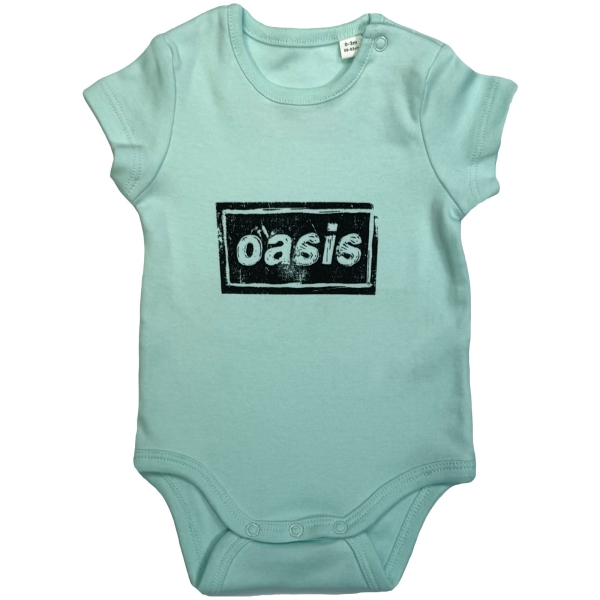 Oasis - Lino Logo Toddler Mint Babygrow in the group MERCH / Clothing / Kids' clothing at Bengans Skivbutik AB (5685464r)