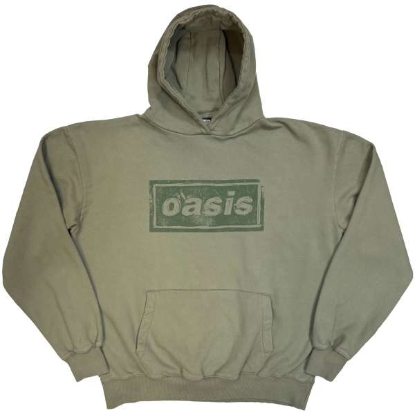 Oasis - Lino Logo Uni Green Hoodie in the group MERCH / Clothing / Hoodies at Bengans Skivbutik AB (5685471r)