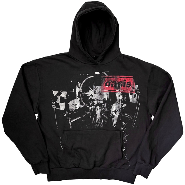 Oasis - Supersonic Monotone Logo Uni Bl Hoodie in the group MERCH / Clothing / Hoodies at Bengans Skivbutik AB (5685475r)