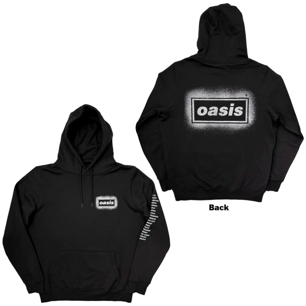 Oasis - Spray Live '25 World Tour Uni Bl Hoodie in the group MERCH / Clothing / Hoodies at Bengans Skivbutik AB (5685476r)