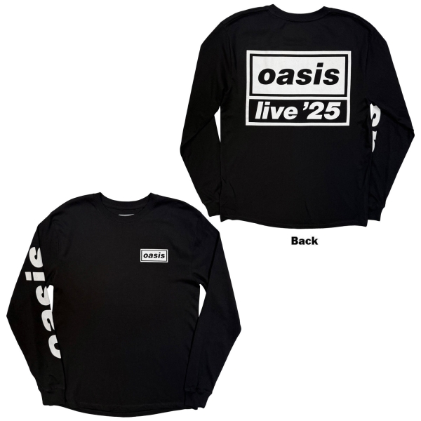 Oasis - Live '25 Lockup Uni Bl Longsleeve in the group MERCH / Clothing / Long sleeves & jerseys at Bengans Skivbutik AB (5685478r)
