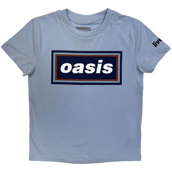 Oasis - 96 Retro Logo Boys Lht Blue T-Shirt in the group MERCH / Clothing / Kids' clothing at Bengans Skivbutik AB (5685489r)