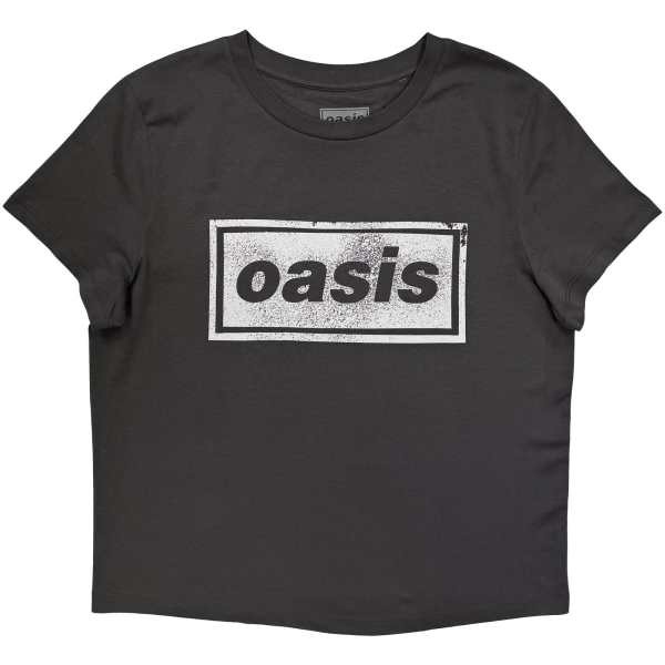 Oasis - Paint Logo Lady Char T-Shirt in the group MERCH / Clothing / T-shirts at Bengans Skivbutik AB (5685492r)