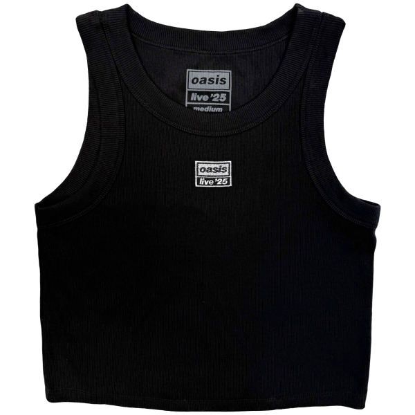 Oasis - Live '25 Embroidered Uni Bl Vest in the group MERCH / Clothing / T-shirts at Bengans Skivbutik AB (5685497r)