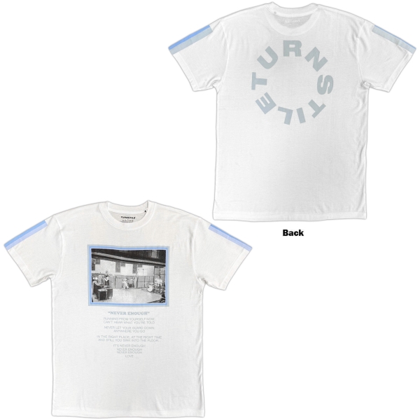 Turnstile - Never Enough Studio Uni Wht T-Shirt in the group MERCH / Clothing / T-shirts at Bengans Skivbutik AB (5685534r)