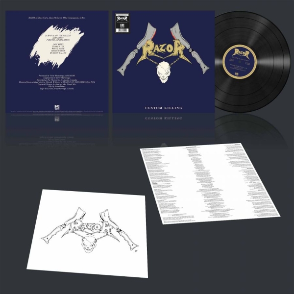 Razor - Custom Killing (Black Vinyl Lp) in the group VINYL / Upcoming releases / Hårdrock at Bengans Skivbutik AB (5685827)
