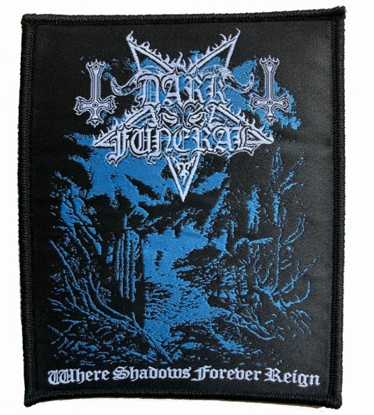 Dark Funeral - Patch Where Shadows Forever Reign in the group MERCHANDISE / Accessoarer / Kommande / Hårdrock at Bengans Skivbutik AB (5686282)