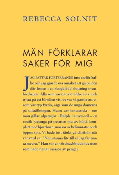 Rebecca Solnit - Män Förklarar Saker För Mig in the group OTHER / Books at Bengans Skivbutik AB (5686502)